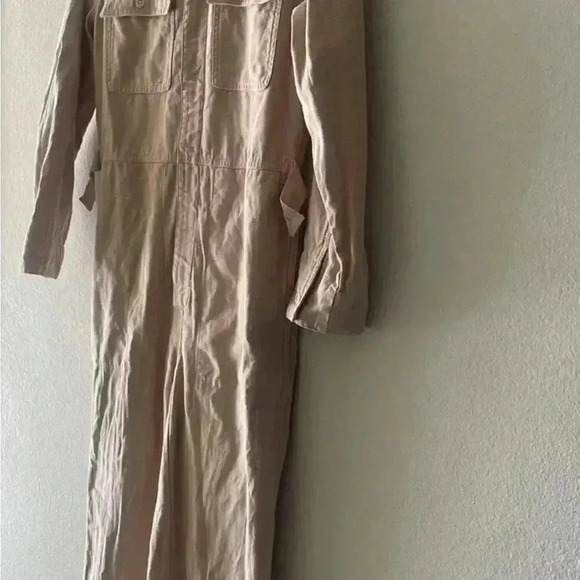 Madewell Garment-Dyed Zip-Front Coverall Jumpsuit Pink Size S NWOT - Picture 2 of 15